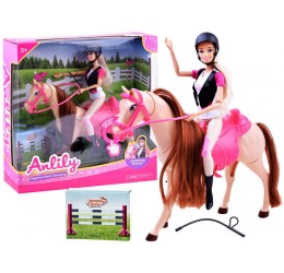 Anlily lėlytė su žirgu "Žokėja"