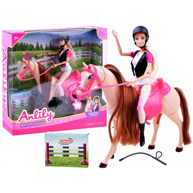 Anlily lėlytė su žirgu "Žokėja"