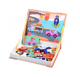 Magnetinis žaidimas - dėlionė "Transportas"