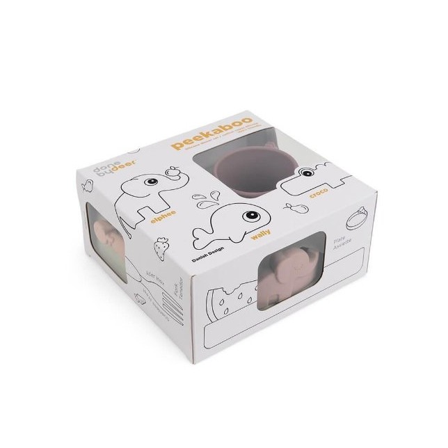 Vaikiškas stalo indų rinkinys "Peekaboo Powder"