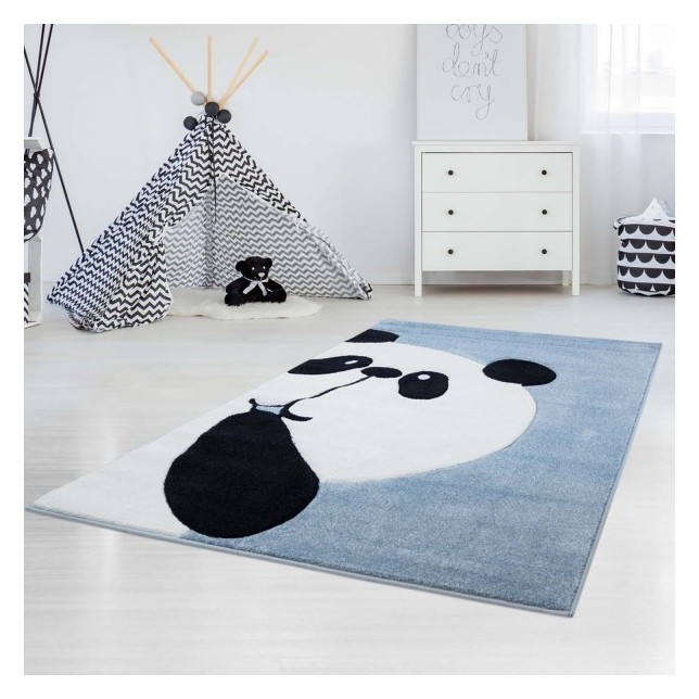 Melsvas kilimas "Didelė panda"