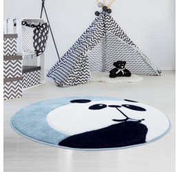 Melsvas kilimas "Didelė panda"