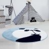 Melsvas kilimas "Didelė panda"