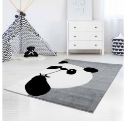 Pilkas kilimas "Didelė panda"