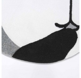 Pilkas kilimas "Didelė panda"