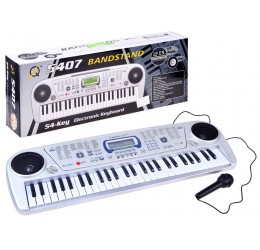 Elektroninis pianinas su mikrofonu