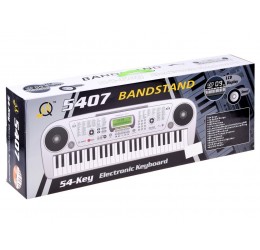 Elektroninis pianinas su mikrofonu