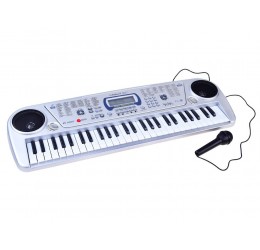 Elektroninis pianinas su mikrofonu