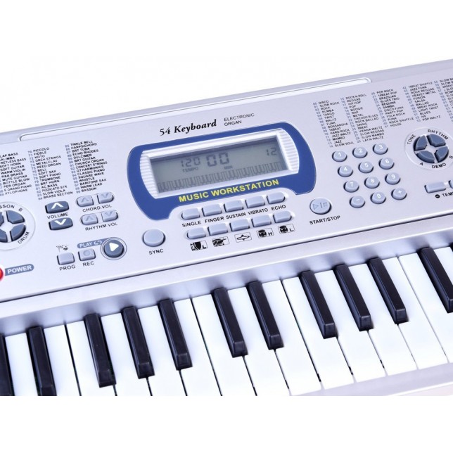 Elektroninis pianinas su mikrofonu