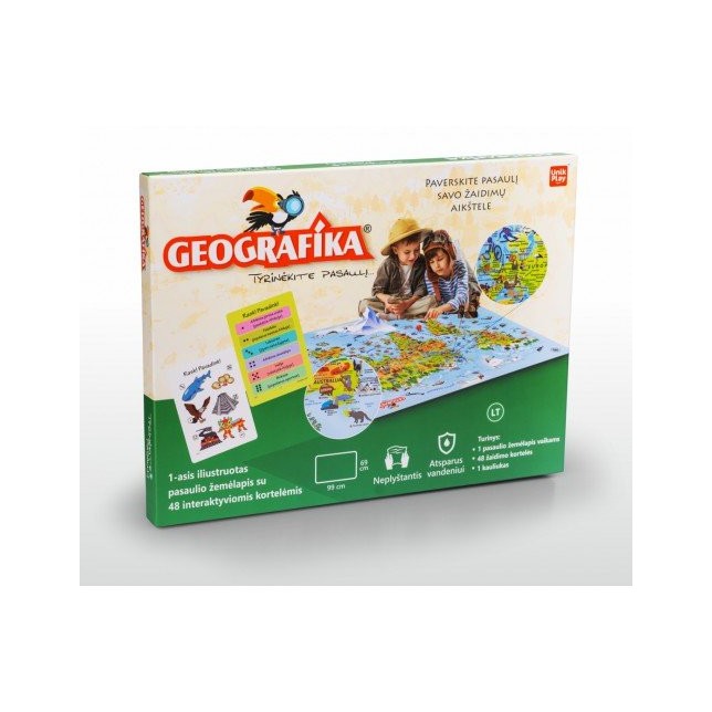 Edukacinis stalo žaidimas "Geografika"