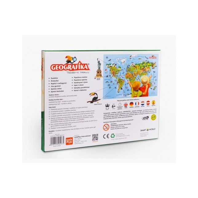 Edukacinis stalo žaidimas "Geografika"