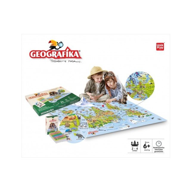 Edukacinis stalo žaidimas "Geografika"