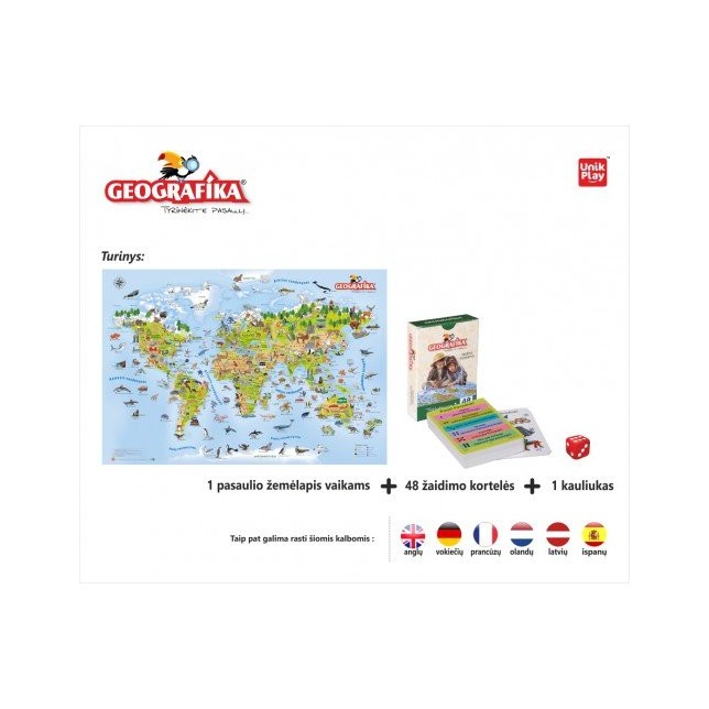 Edukacinis stalo žaidimas "Geografika"