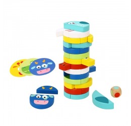 Medinis žaidimas "Gyvūnėlių Jenga"