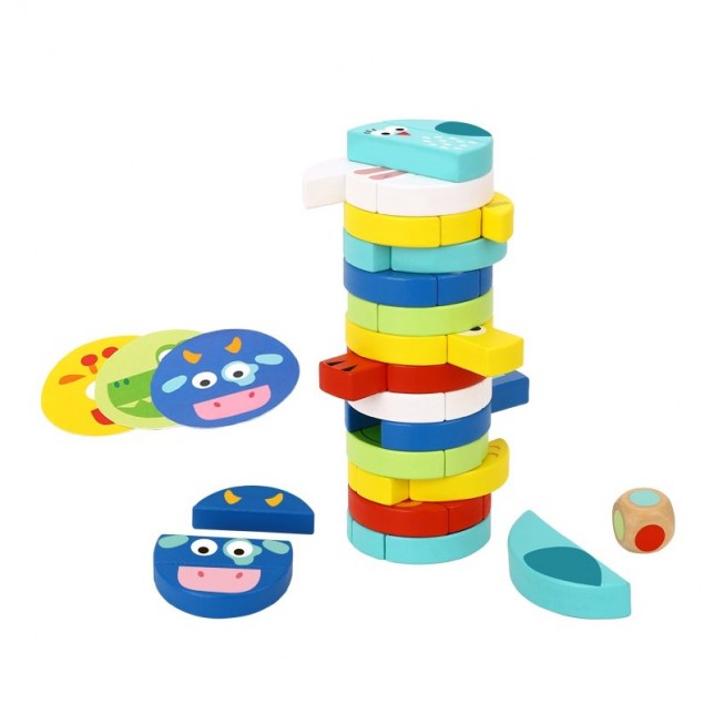 Medinis žaidimas "Gyvūnėlių Jenga"