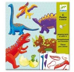 Djeco rinkinys lėlės marionetes "Dinozaurai"