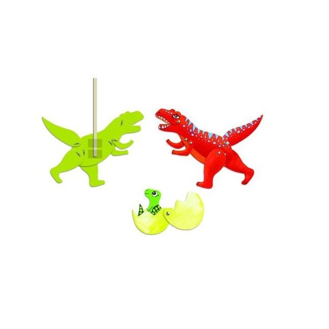 Djeco rinkinys lėlės marionetes "Dinozaurai"