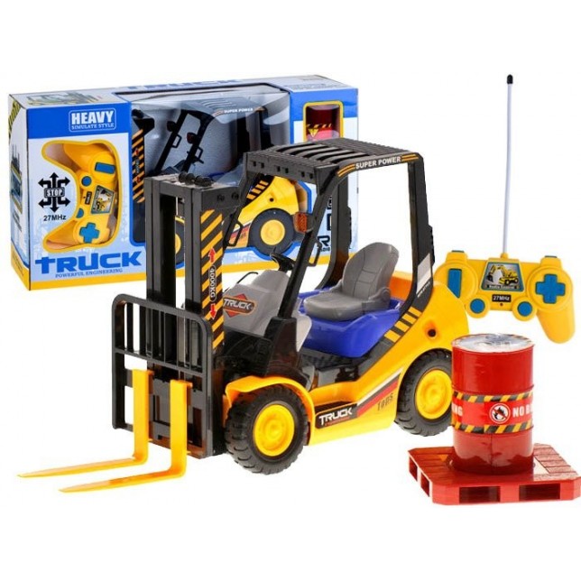 Radijo bangomis valdomas FORK LIFT sunkvežimis