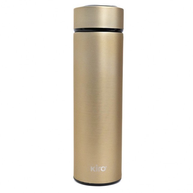 Aukso spalvos Kiro termogertuvė su vakuumine izoliacija 500 ml