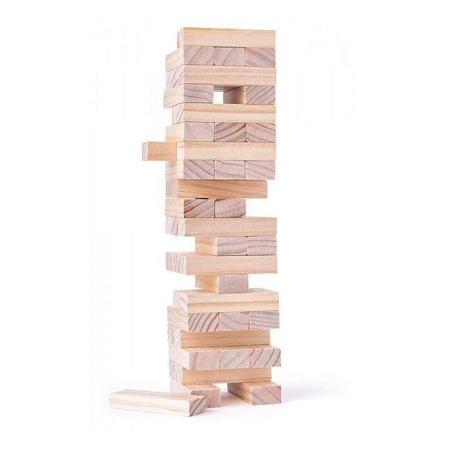 Natūralios medinės kaladėlės - Jenga  "Tonny"