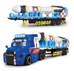 Sunkvežimis su raketa "Misija X"