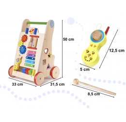 Spalvingas edukacinis stumdukas 6in1