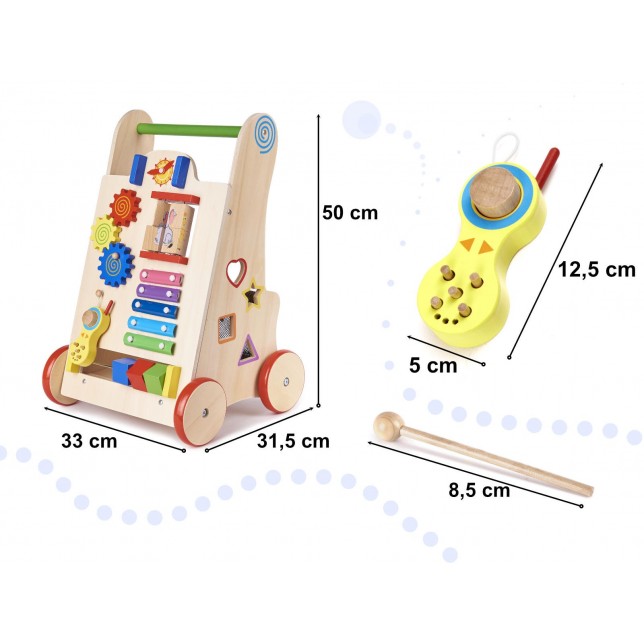 Spalvingas edukacinis stumdukas 6in1