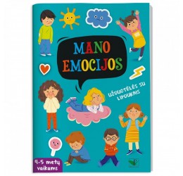 Užduotėlių knyga su lipdukais "Mano emocijos" 4-5m