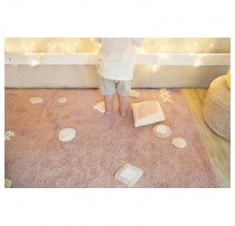 Didelis rožinis kilimas vaikų kambariui - "Noah"