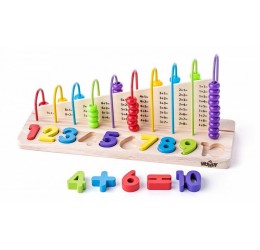 Matematinis skaičiavimo komplektas su skaitliukais