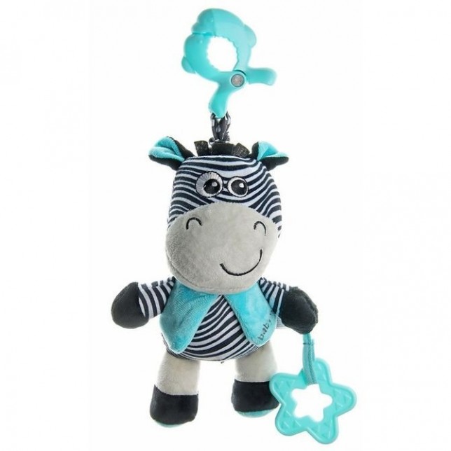 Baby Mix pakabinamas zebriukas su kramtuku
