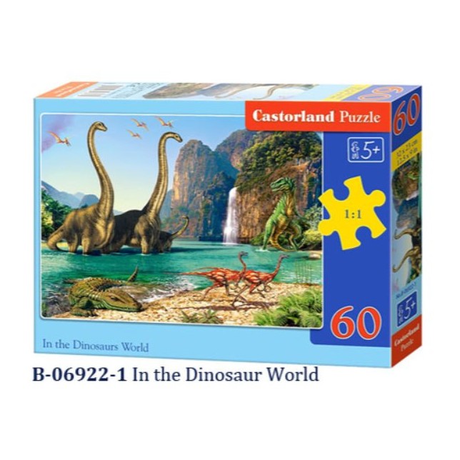 Dėlionė "Dinozaurų pasaulyje" 60 dalių