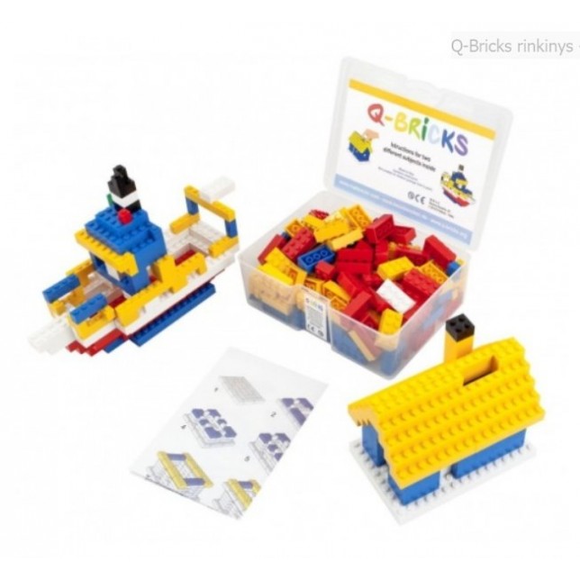 Q-Bricks konstruktorius  "Žvejo namelis/Taupyklė" 207 vnt