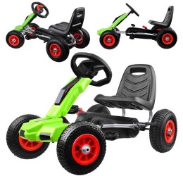 Go-kart žalias sportinis automobilis