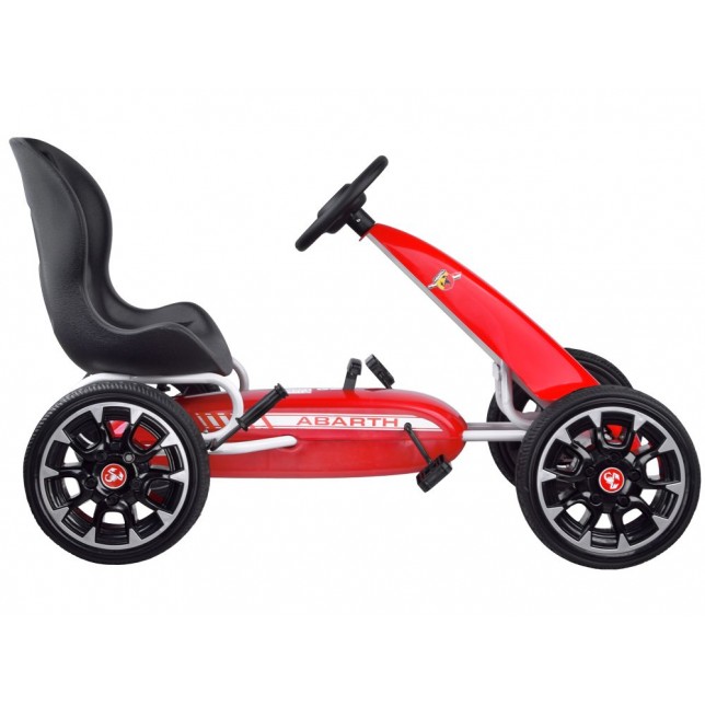 Raudonos spalvos Go-kart automobilis "Abarth"