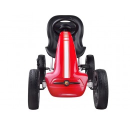 Raudonos spalvos Go-kart automobilis "Abarth"