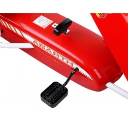 Raudonos spalvos Go-kart automobilis "Abarth"