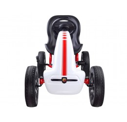 Baltos spalvos Go-kart automobilis "Abarth"