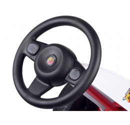 Baltos spalvos Go-kart automobilis "Abarth"