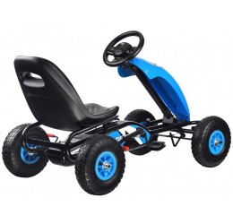 Pedalais minamas mėlynas Go-kart automobilis