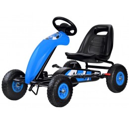 Pedalais minamas mėlynas Go-kart automobilis