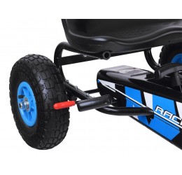 Pedalais minamas mėlynas Go-kart automobilis