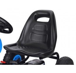 Pedalais minamas mėlynas Go-kart automobilis