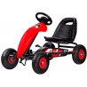 Pedalais minamas raudonas Go-kart automobilis