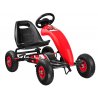 Pedalais minamas raudonas Go-kart automobilis