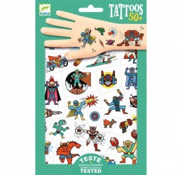 Tatuiruočių rinkinys "Superherojai" 50+vnt.