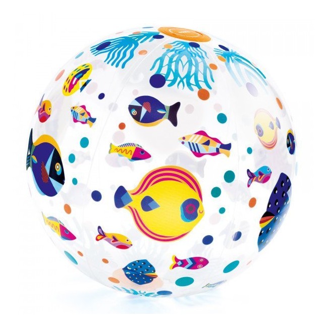 Pripučiamas kamuolys "Spalvingos žuvelės" 35 cm