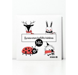 Lavinančios kortelės kūdikiams "Juoda, balta ir raudona"