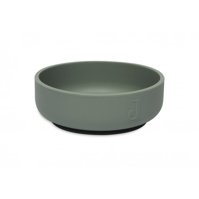 Prilimpantis silikono dubenėlis "Ash Green"
