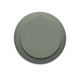 Prilimpantis silikono dubenėlis "Ash Green"